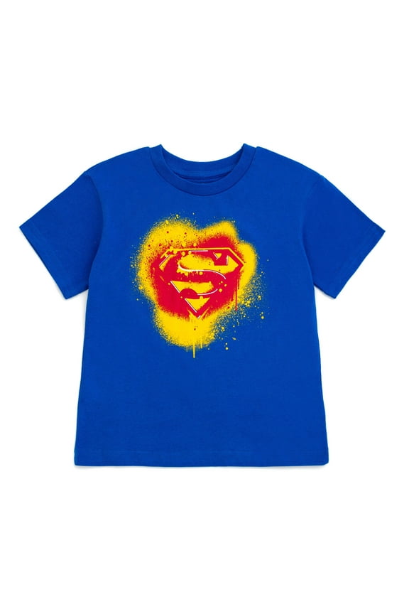 Justice League Superman T-Shirt Logo Toddler to Big Kid