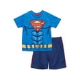 thumbnail image 1 of DC Comics Justice League Superman Toddler Boys T-Shirt and Mesh Shorts Outfit Set Toddler to Big Kid, 1 of 4