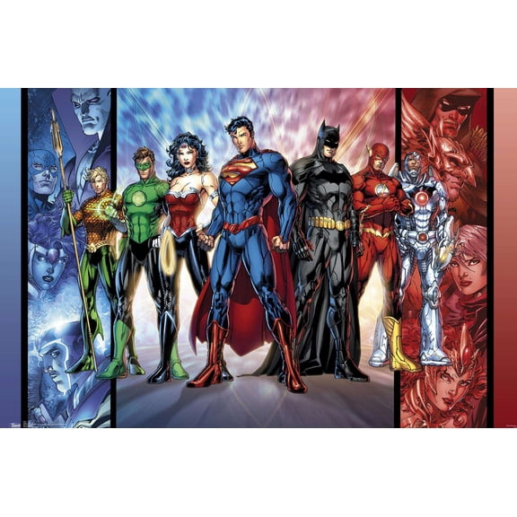 DC Comics - Justice League - The New 52 Wall Poster, 14.725" x 22.375"