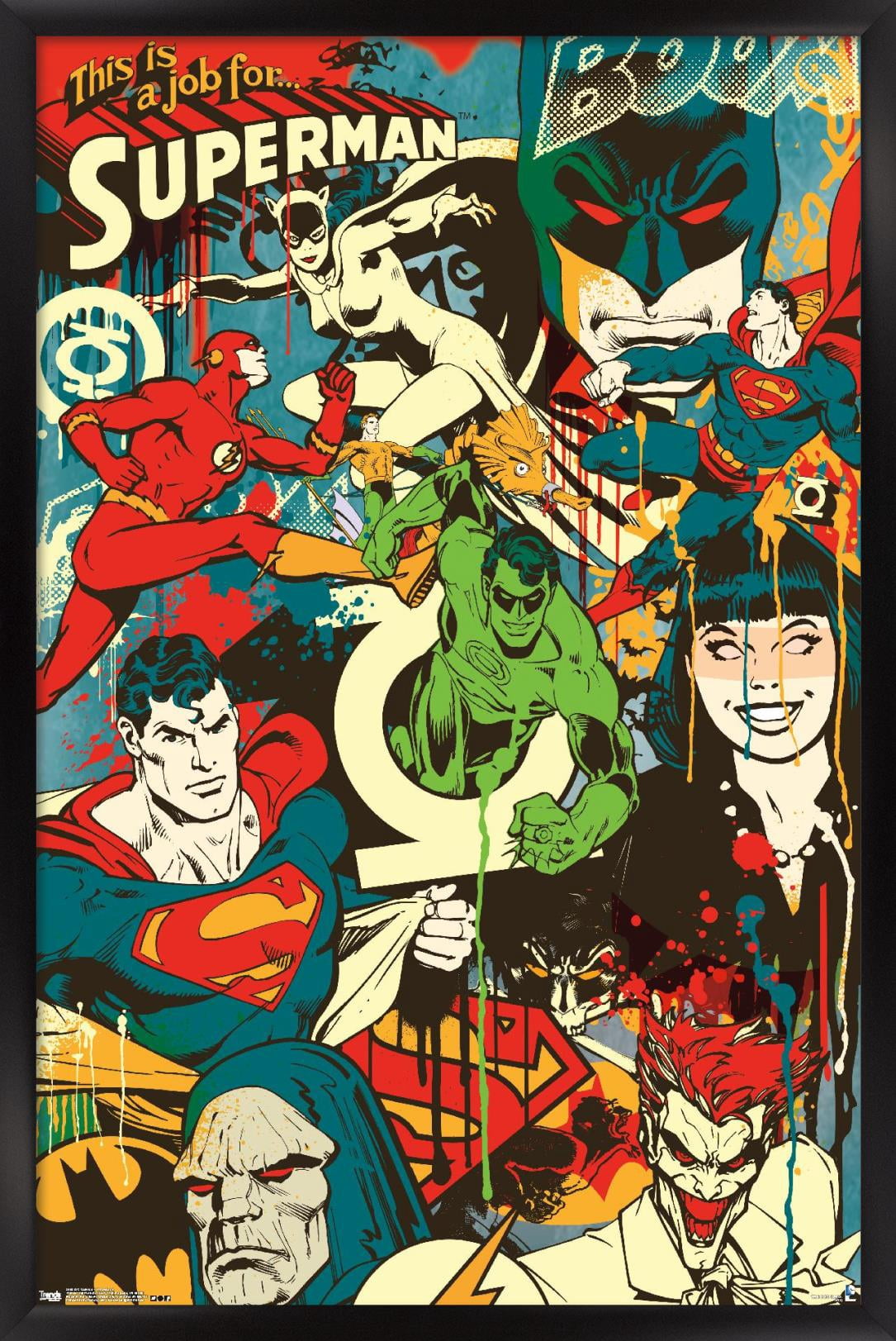 DC Comics - Justice League - This Looks Like A Job Wall Poster, 14.725" x 22.375", Framed