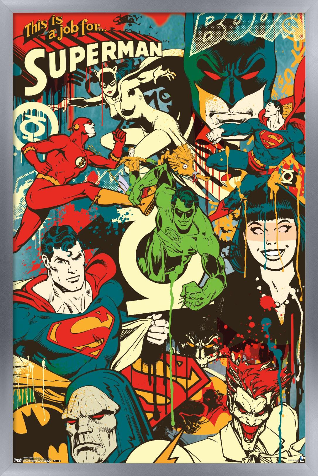 DC Comics - Justice League - This Looks Like A Job Wall Poster, 14.725" x 22.375" Framed