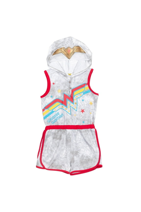DC Comics Justice League Wonder Woman Little Girls Romper Toddler to Big Kid