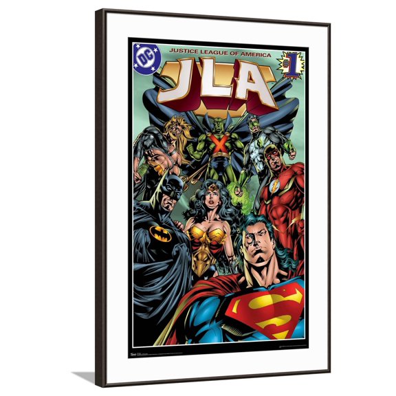 DC Comics Justice League of America - JLA Canvas Wall Poster, 22.375" x 34"