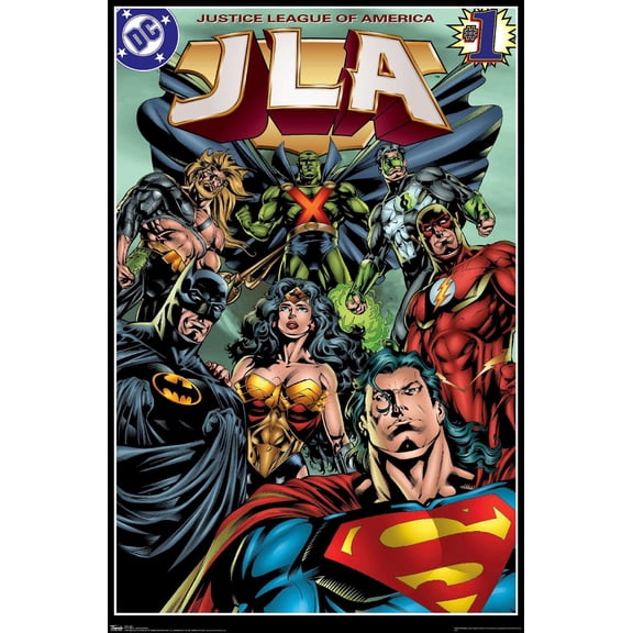 DC Comics - Justice League of America - JLA Wall Poster, 14.725" x 22.375"