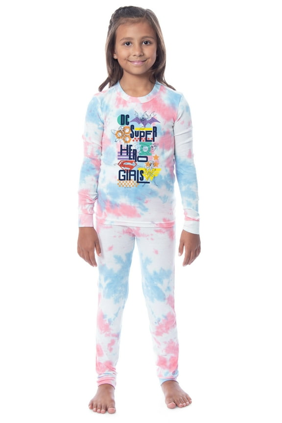 DC Comics Kids' Super Hero Girls 2 Piece Tight Fit Youth Pajama Set