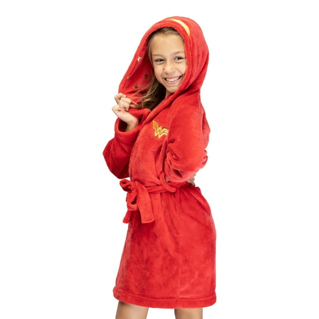 DC Comics Kids Superhero Plush Fleece Hooded Costume Robe - Walmart.com