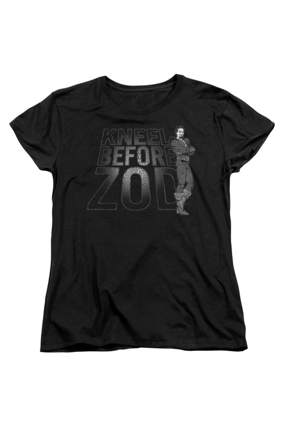 DC Comics Kneel Zod S/S Women's T-Shirt Black