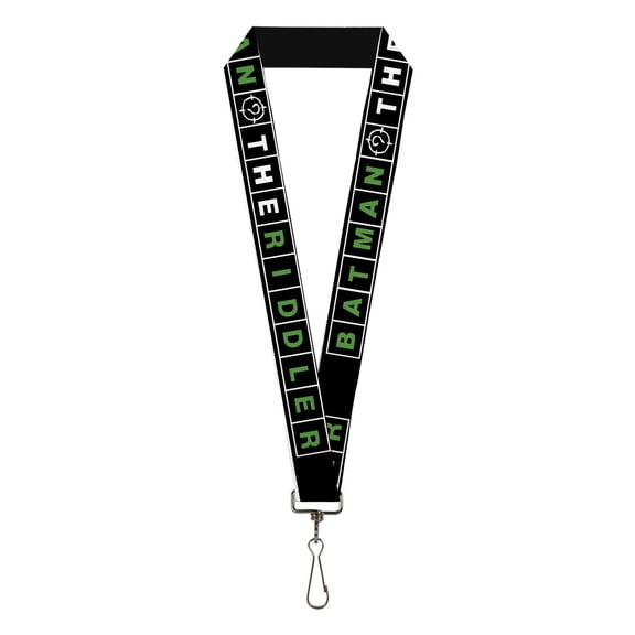 DC Comics Lanyard, The Batman Movie Crossword Puzzle Black Green, Elastic