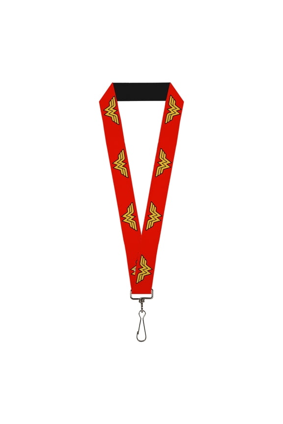 DC Comics Lanyard, Wonder Woman Logo Red, Elastic