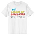thumbnail image 1 of DC Comics League of Super-Pets Men's White Graphic Tee - 5XL, 1 of 6