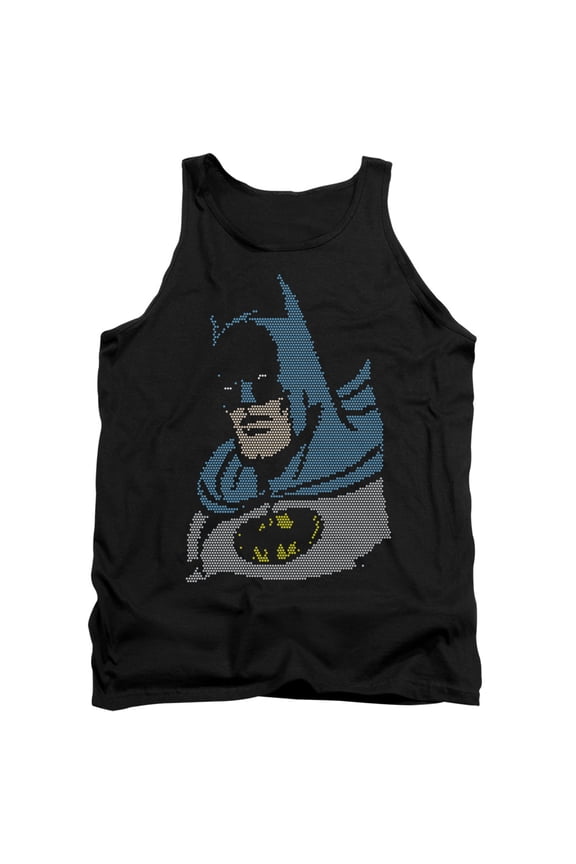 DC Comics Lite Brite Batman Adult Tank Top Black
