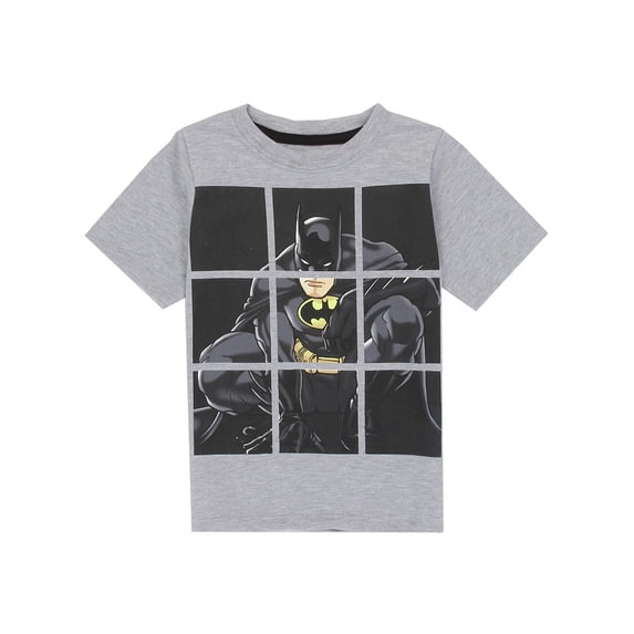 DC Comics Little Boys' Batman Creep Tee, Gray
