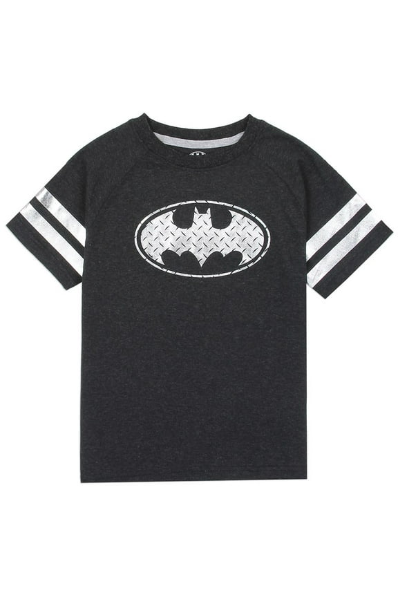 Little Boys' Diamond Plate Batman Logo Tee