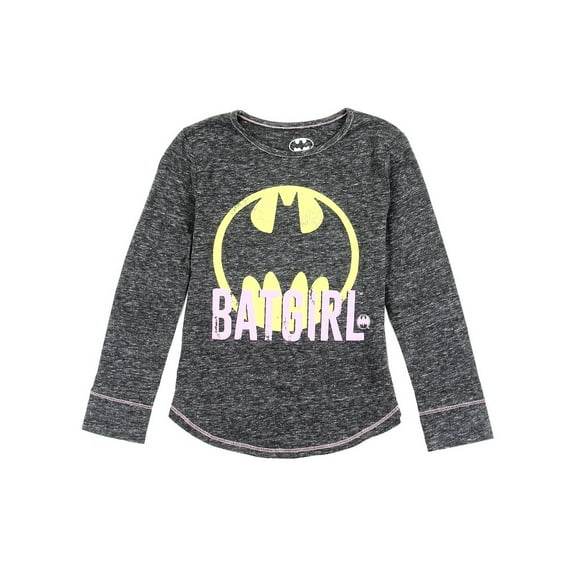 DC Comics Little Girls' Toddler Batgirl Long Sleeve Tee, Black (3T)