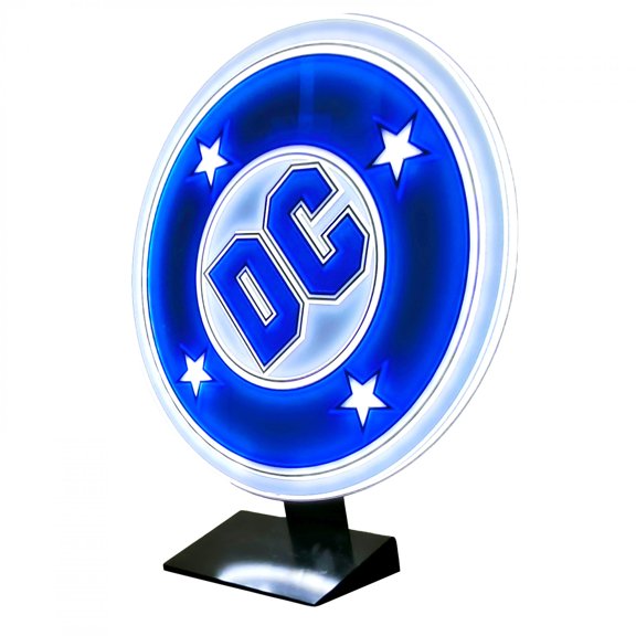DC Comics Logo Table Lamp Or Mountable Wall Art With Dimmer