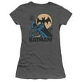 thumbnail image 1 of DC Comics Look Out S/S Junior Women's T-Shirt Sheer Charcoal, 1 of 1