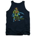 thumbnail image 1 of DC Comics Martian Manhunter Adult Tank Top Navy, 1 of 1