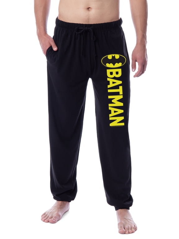 DC Comics Men's Batman Classic Bat Logo Sleep Jogger Pajama Pants