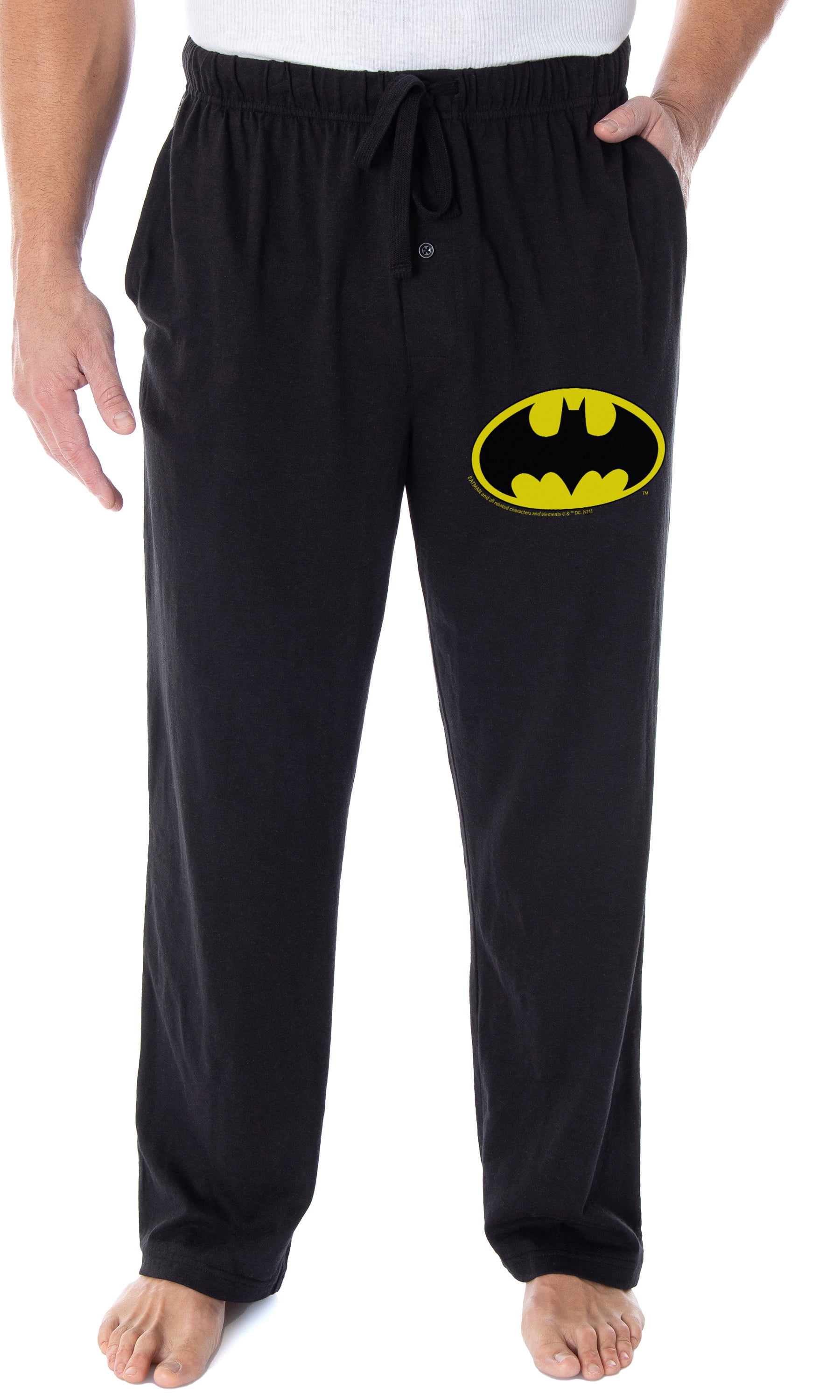 DC Comics Men s Batman Pajama Pants Bat Symbol Loungewear Sleep Pants