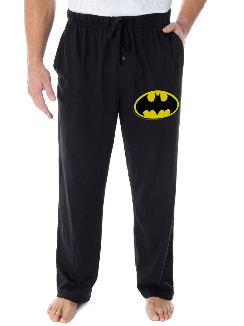 DC Comics Men's Batman Pajama Pants Bat Symbol Loungewear Sleep