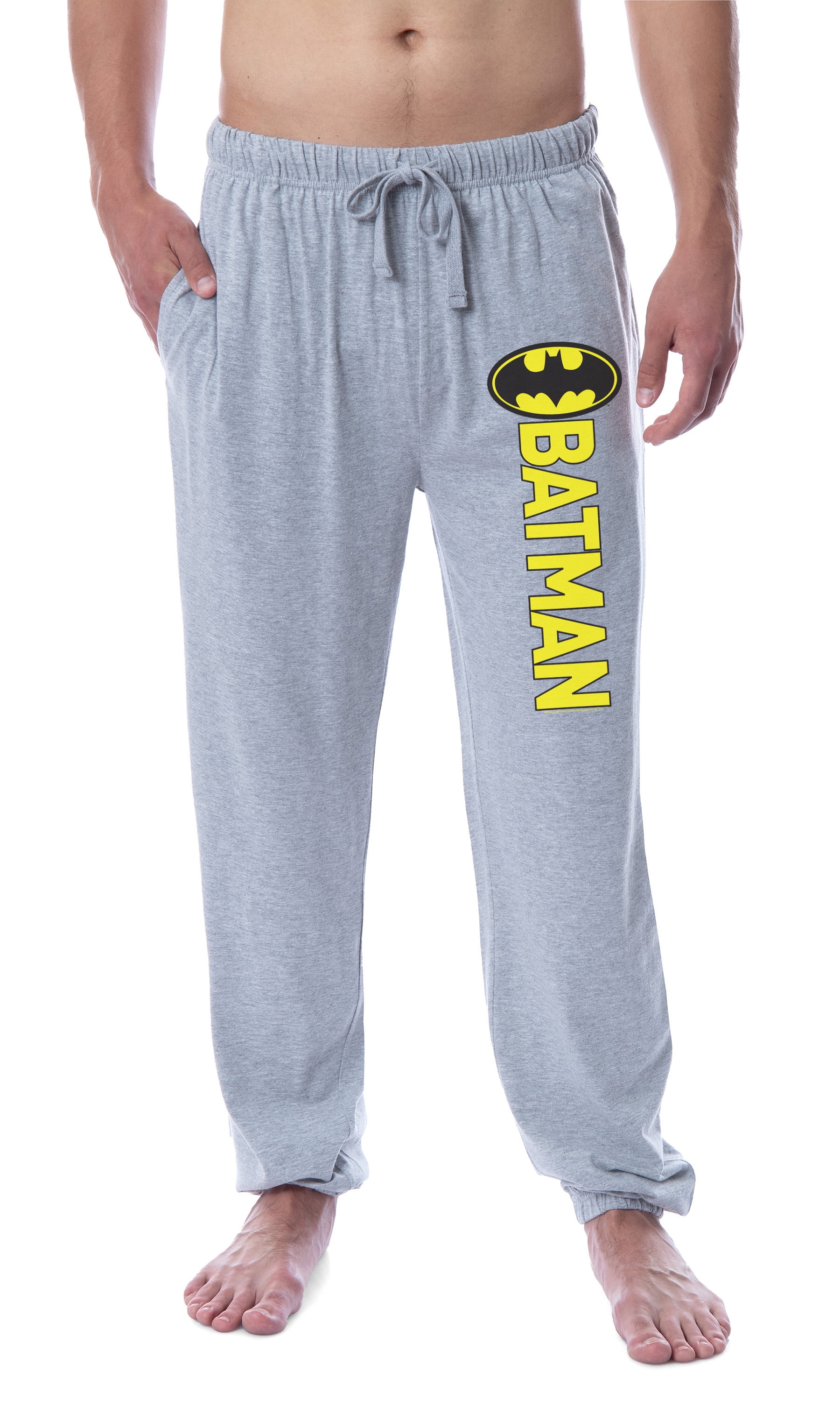 DC Comics Men s Batman Vintage Classic Bat Logo Sleep Jogger Pajama Pants M