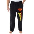 thumbnail image 1 of DC Comics Men's Classic Superman S Symbol And Script Loungewear Pajama Pants, 1 of 5