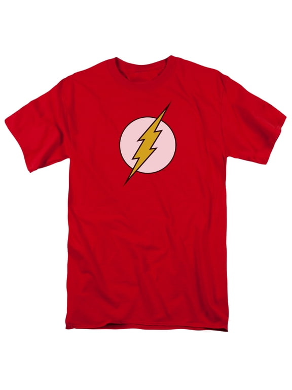 DC Comics Men's Flash Logo T-shirt Large Red