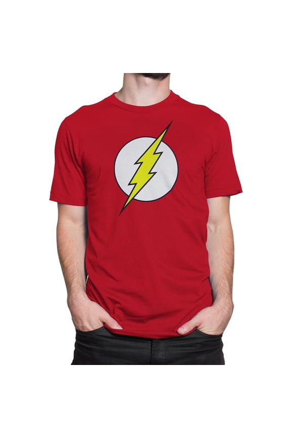 DC Comics Men's Flash Logo T-shirt XX-Large Red