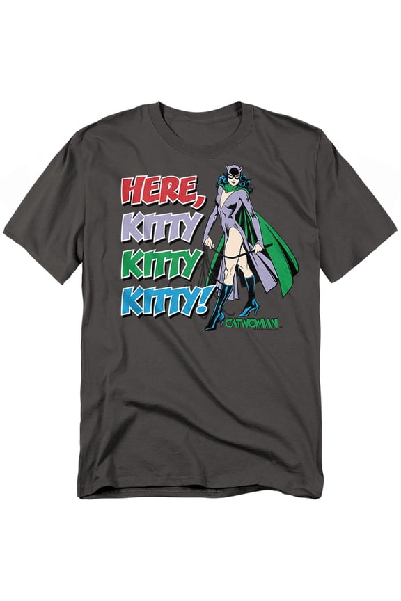 DC Comics T-Shirt Here Kitty Unisex Graphic Tee For Men & Women