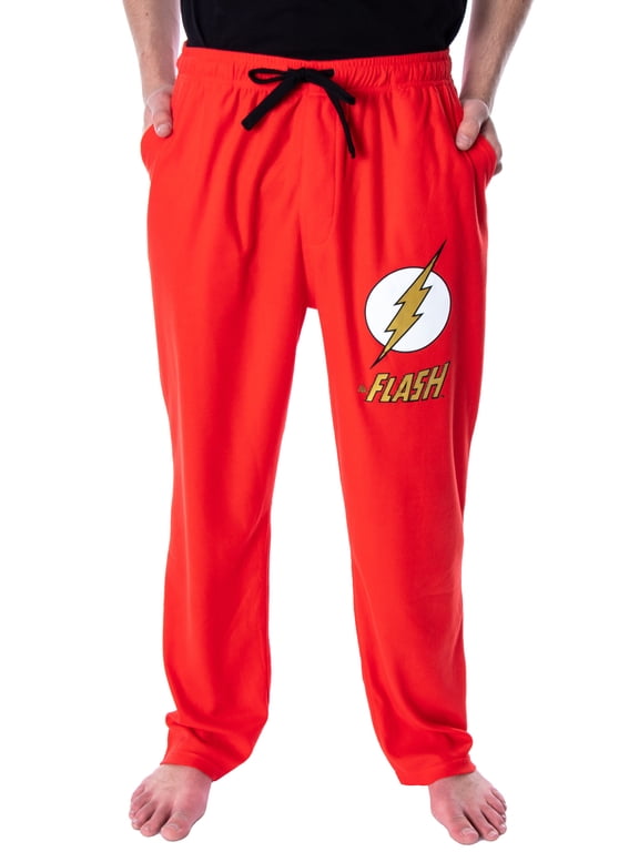 DC Comics Men's The Flash Classic Logo Loungewear Sleep Pajama Pants