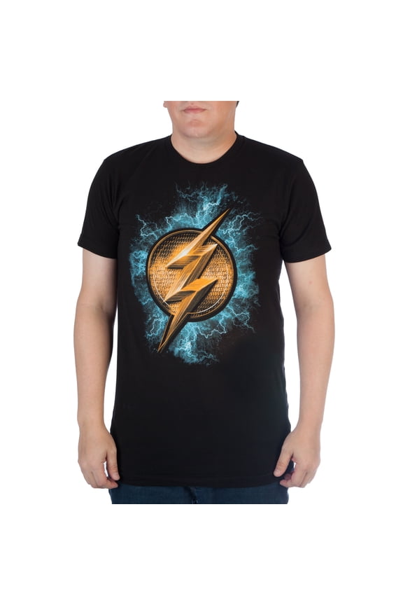 Men's The Flash Emblem and Lightening Graphic Tee