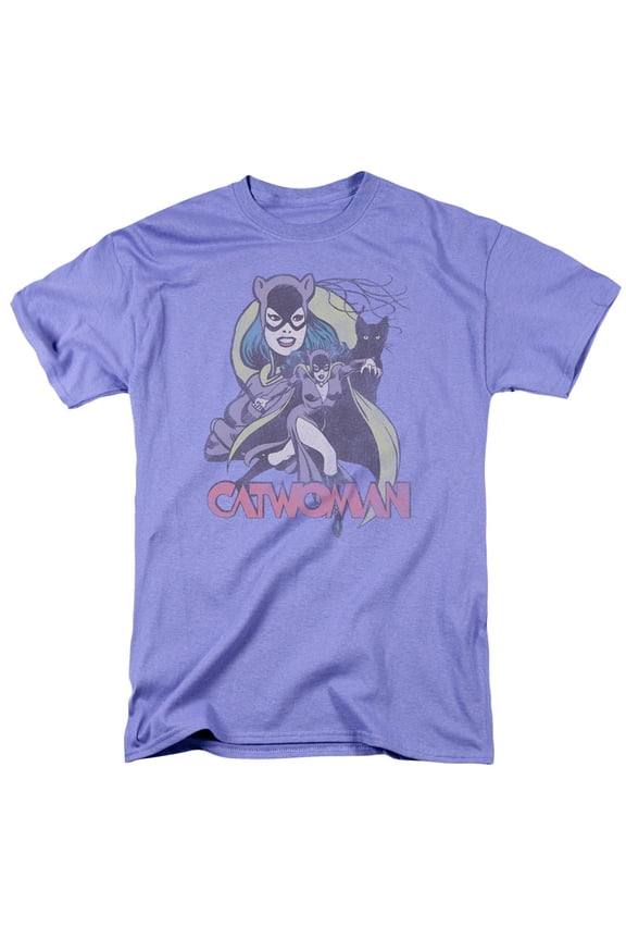 DC Comics Men's Three Cats T-shirt Purple