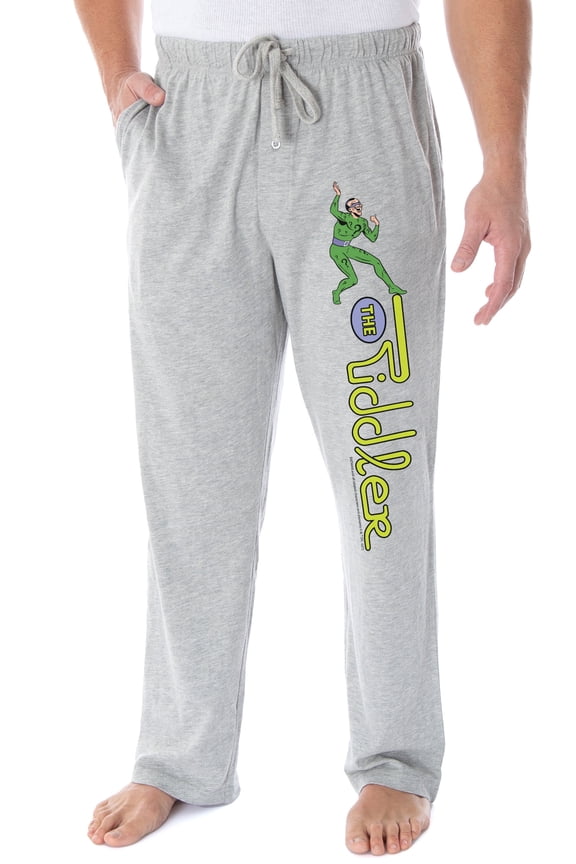 DC Comics Men's Vintage Batman Villains The Riddler Loungewear Pajama Pants