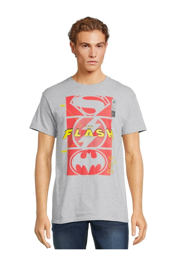 Men's and Big Men's The Flash Super Icons Graphic Tee, Sizes S-3XL