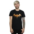 thumbnail image 1 of DC Comics Mens Batman Arkham Knight Halloween Moon Logo Fill T-Shirt, 1 of 5