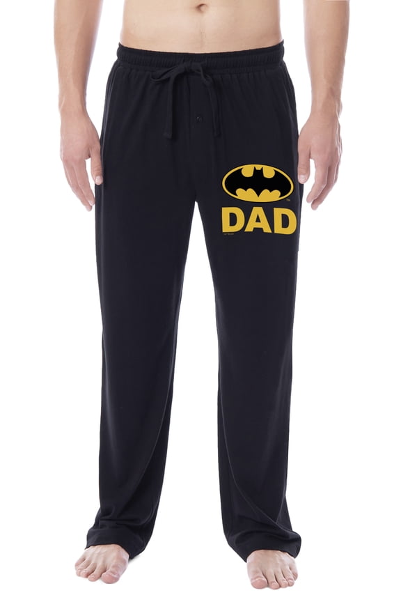 DC Comics Mens' Batman Character Father's Day Bat Dad Classic Sleep Pajama Pants