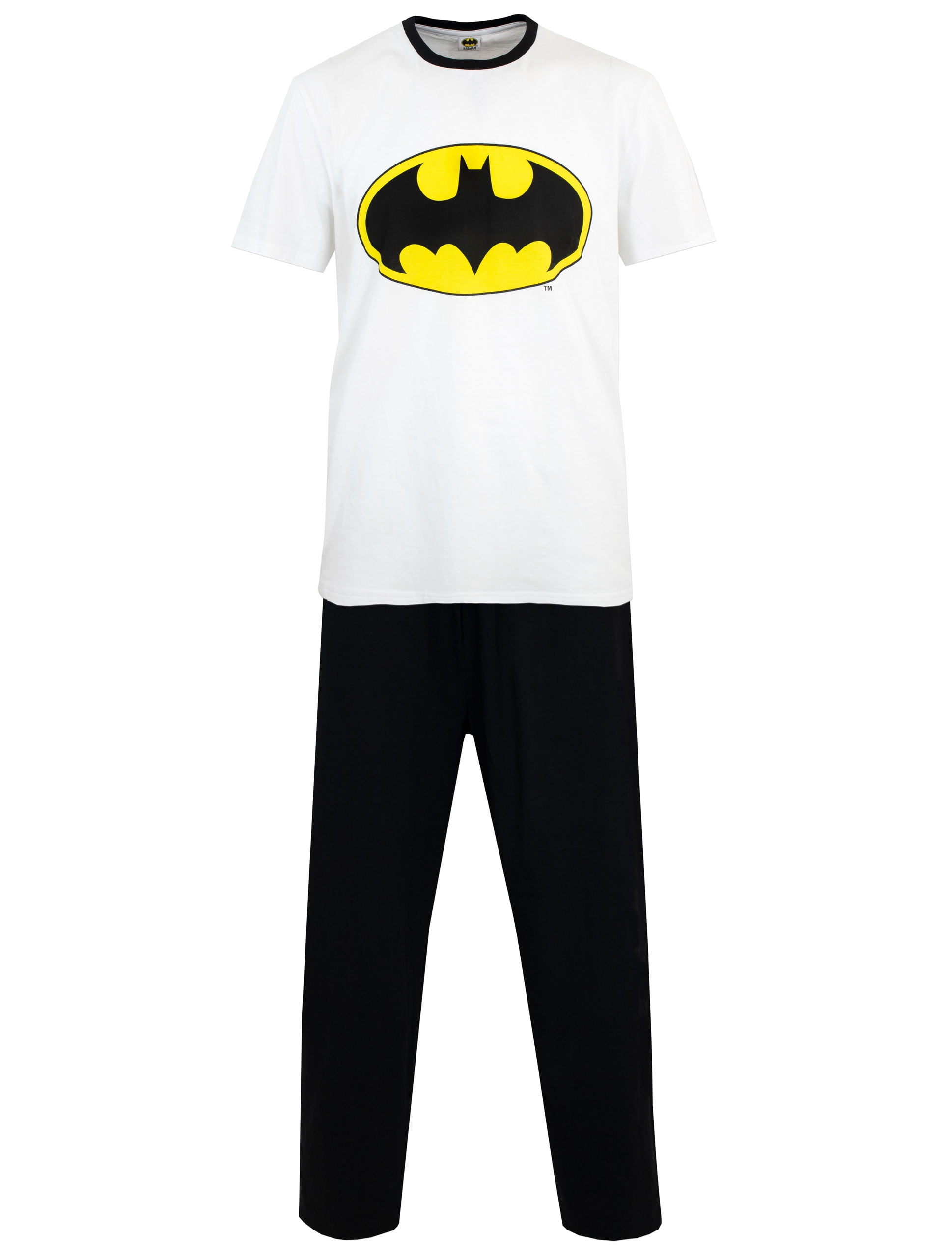 DC Comics Brandclub DC Comics Mens Batman Pajamas Black Sizes S XXL