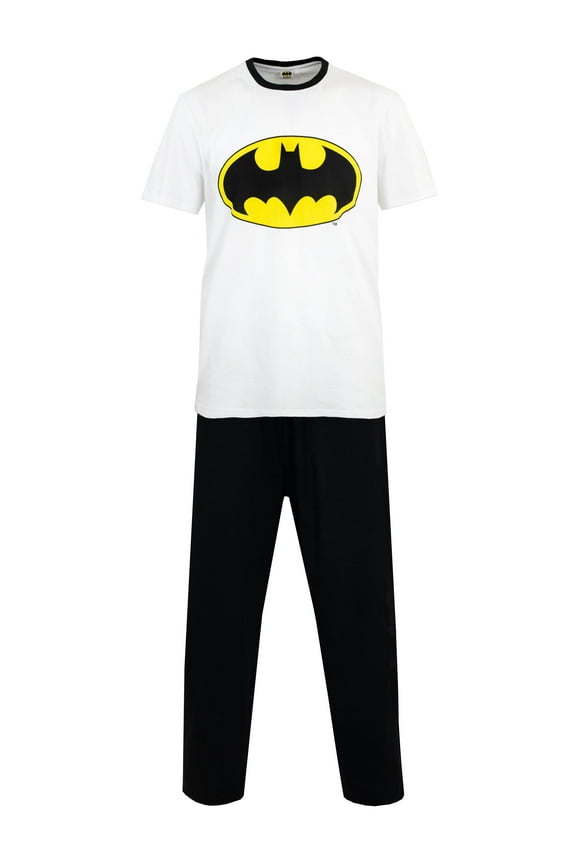 Mens Batman Pajamas Black Sizes S-XXL