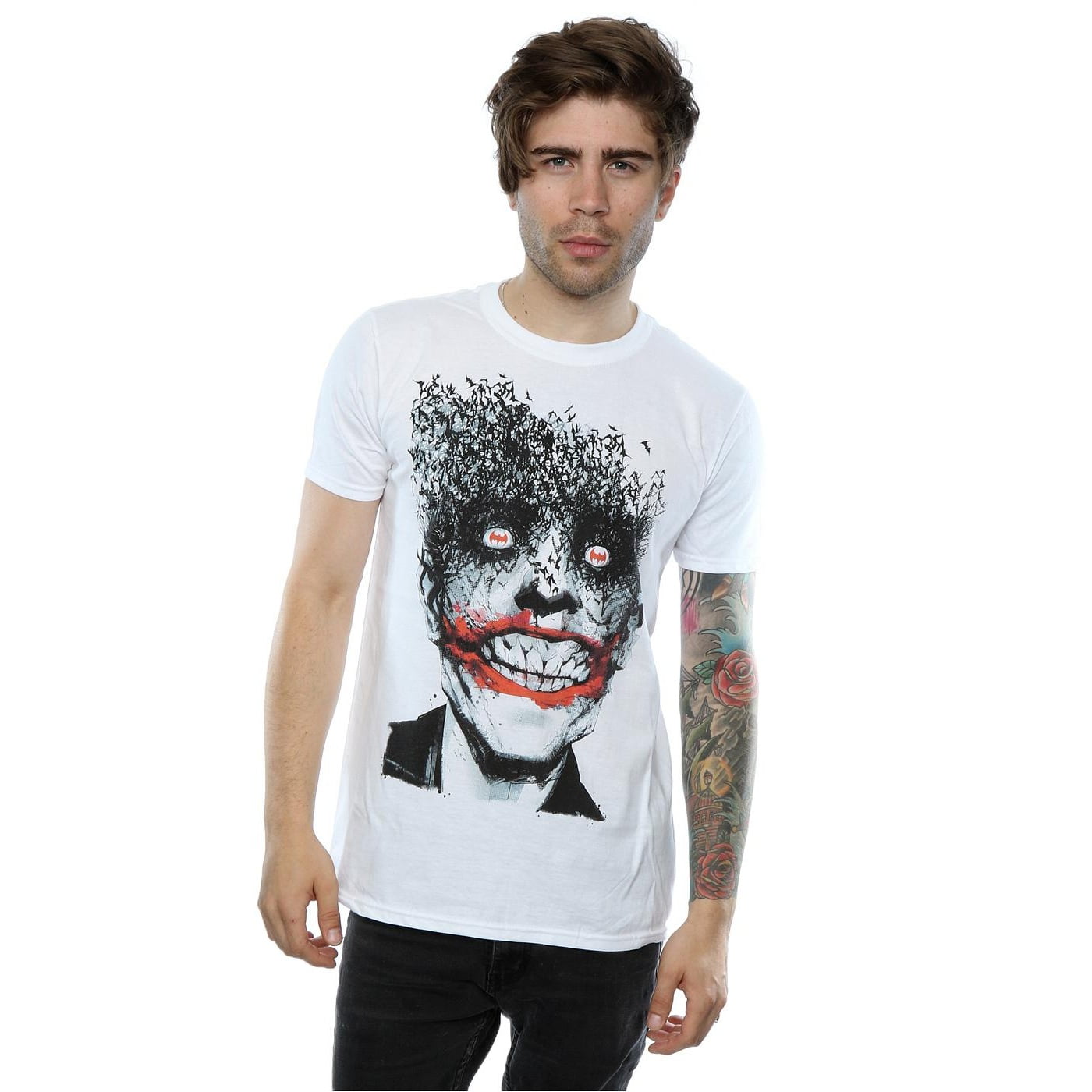 DC Comics Mens Batman The Joker Bats T-Shirt - Walmart.com