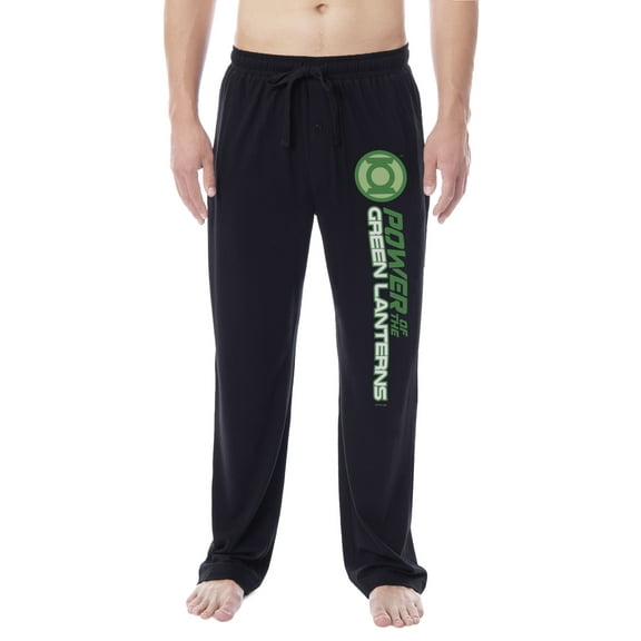 DC Comics Mens' Green Lantern Blackest Night Pajama Pants - All Corps