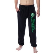 DC Comics Mens' Green Lantern Logo Character Sleep Jogger Pajama Pants