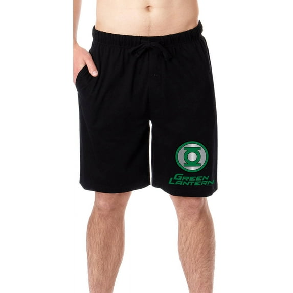 DC Comics Mens' Green Lantern Logo Character Symbol Sleep Pajama Shorts