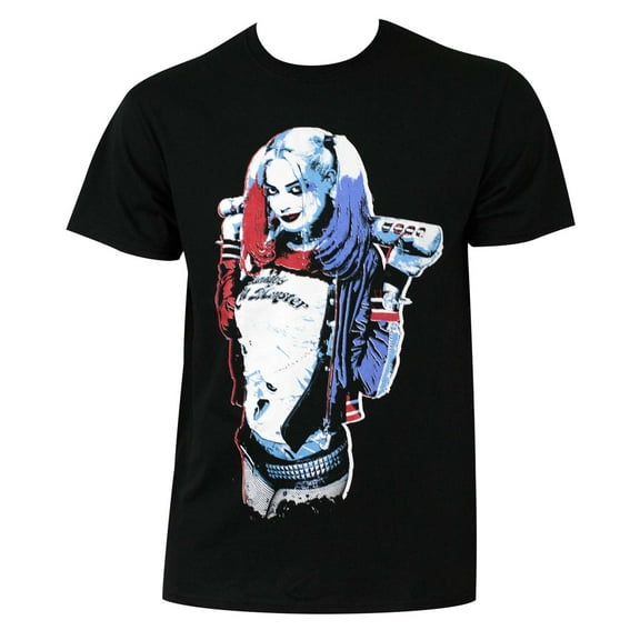 DC Comics Mens Suicide Squad Harley Quinn Bat T-Shirt