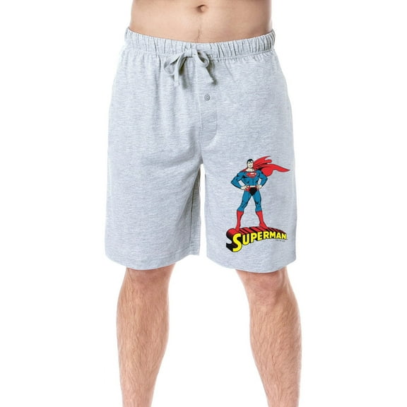 DC Comics Mens' Superman Classic Superhero Character Sleep Pajama Shorts