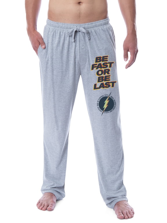 DC Comics Mens' The Flash Be Fast Be Last Father's Day Sleep Pajama Pants (L)
