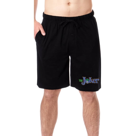 DC Comics Mens' The Joker Classic Title Name Script Sleep Pajama Shorts