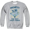 thumbnail image 1 of DC Comics Money Adult Crewneck Sweatshirt Athletic Heather, 1 of 1