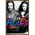 thumbnail image 1 of DC Comics Movie - Aquaman - Love Rules Wall Poster, 14.725" x 22.375", Framed, 1 of 3