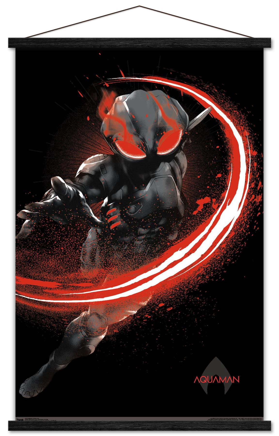 DC Comics Movie - Aquaman - Manta Fear Wall Poster with Wooden Magnetic Frame, 22.375" x 34"