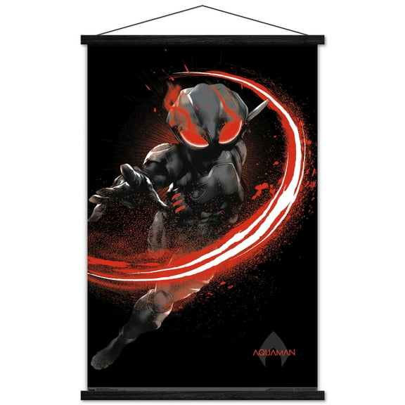 DC Comics Movie - Aquaman - Manta Fear Wall Poster with Wooden Magnetic Frame, 22.375" x 34"